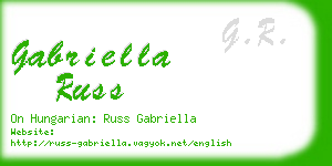 gabriella russ business card